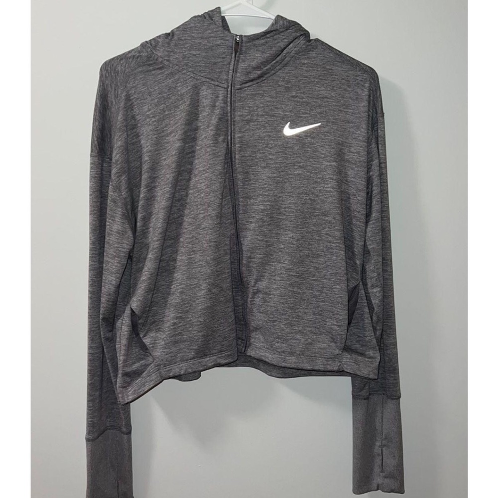 Nike Grey Zip-Up Hoodie